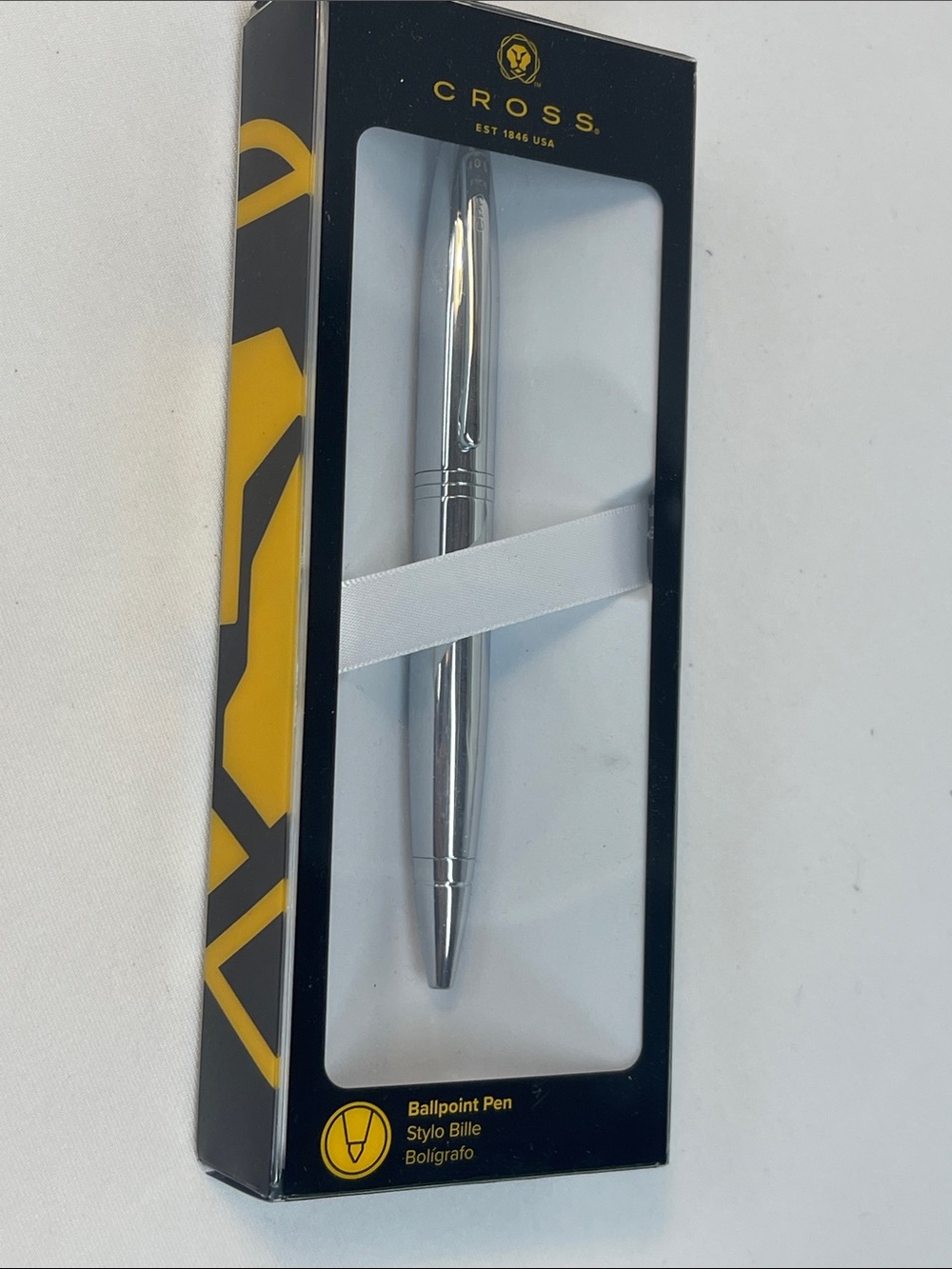 Cross Ballpoint Pen in Polished Silver New in box - Picture 4 of 15